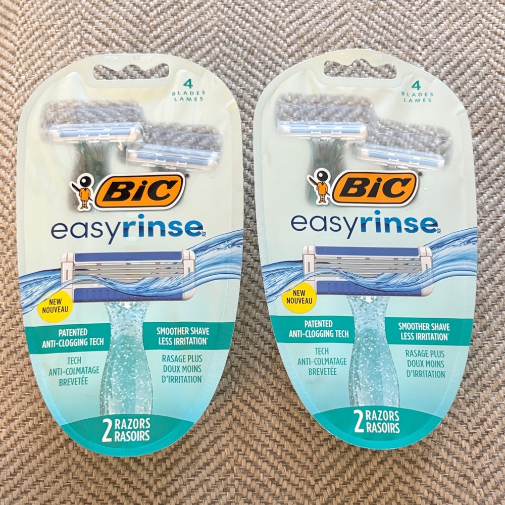 BIC EasyRinse Razor Bundle - NWT